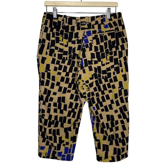 Jamie Sadock Capri Pants Geometric Print Performance Stretch 92302 Size 8 * Golf - Picture 6 of 12